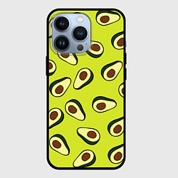 Чехол для iPhone 13 Pro Стиль авокадо, цвет: 3D-черный