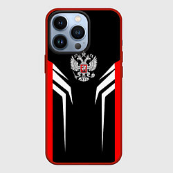 Чехол для iPhone 13 Pro Russia: Sport Line, цвет: 3D-красный