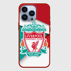 Чехол для iPhone 13 Pro FC Liverpool, цвет: 3D-красный