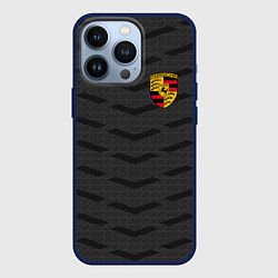 Чехол для iPhone 13 Pro Porsche: Grey Sport, цвет: 3D-тёмно-синий