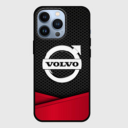 Чехол для iPhone 13 Pro Volvo: Grey Carbon, цвет: 3D-черный