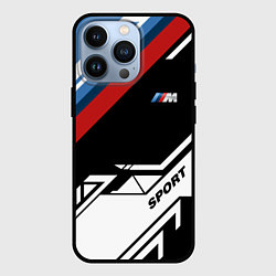 Чехол для iPhone 13 Pro BMW GEOMETRY SPORT БМВ M PERFORMANCE, цвет: 3D-черный