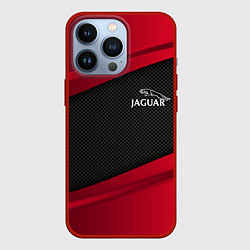 Чехол для iPhone 13 Pro Jaguar: Red Sport, цвет: 3D-красный