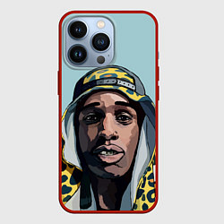 Чехол для iPhone 13 Pro ASAP Rocky: Far East, цвет: 3D-красный