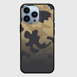 Чехол для iPhone 13 Pro Camouflage Khaki, цвет: 3D-черный