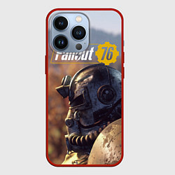 Чехол для iPhone 13 Pro Fallout 76, цвет: 3D-красный