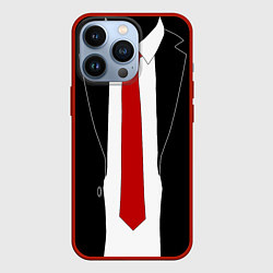 Чехол для iPhone 13 Pro Hitman 47, цвет: 3D-красный