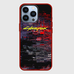 Чехол для iPhone 13 Pro Cyberpunk 2077: Techno Style, цвет: 3D-красный