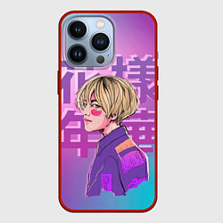 Чехол для iPhone 13 Pro Taehyung BTS, цвет: 3D-красный