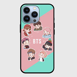 Чехол для iPhone 13 Pro BTS Boys, цвет: 3D-черный