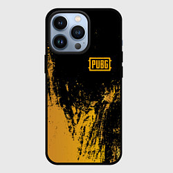 Чехол для iPhone 13 Pro PUBG: Yellow Colour, цвет: 3D-черный