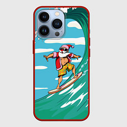 Чехол для iPhone 13 Pro Cool Santa, цвет: 3D-красный