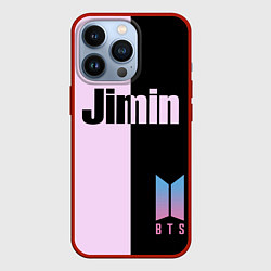 Чехол для iPhone 13 Pro BTS Jimin, цвет: 3D-красный