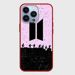 Чехол для iPhone 13 Pro Bangtan Boys, цвет: 3D-красный