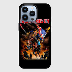 Чехол для iPhone 13 Pro Iron Maiden: USA Warriors, цвет: 3D-черный