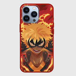 Чехол для iPhone 13 Pro Boku no Hero Academia, цвет: 3D-красный