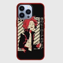Чехол для iPhone 13 Pro Kaminari My hero Academia, цвет: 3D-красный