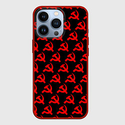 Чехол для iPhone 13 Pro СССР, цвет: 3D-красный
