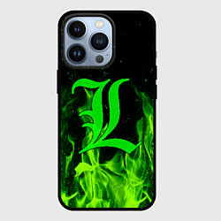 Чехол для iPhone 13 Pro L letter flame, цвет: 3D-черный