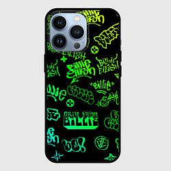 Чехол для iPhone 13 Pro BILLIE EILISH: Grunge Graffiti, цвет: 3D-черный