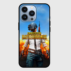 Чехол для iPhone 13 Pro PUBG, цвет: 3D-черный