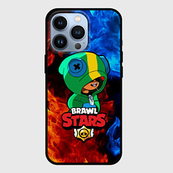 Чехол для iPhone 13 Pro Brawl Stars LEON, цвет: 3D-черный