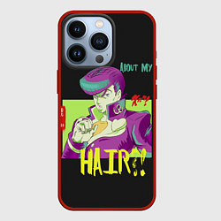 Чехол для iPhone 13 Pro Приключения ДжоДжо Hair?!, цвет: 3D-красный