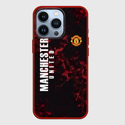 Чехол для iPhone 13 Pro Manchester United, цвет: 3D-красный