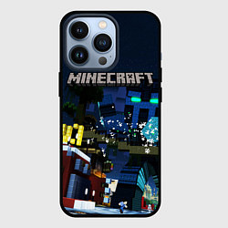 Чехол для iPhone 13 Pro MINECRAFT, цвет: 3D-черный