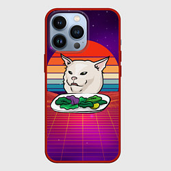 Чехол для iPhone 13 Pro Woman yelling at a cat, цвет: 3D-красный