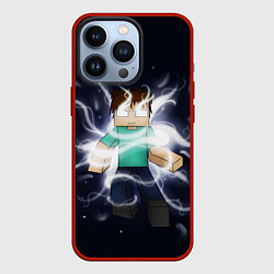 Чехол для iPhone 13 Pro MINECRAFT, цвет: 3D-красный