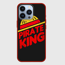 Чехол для iPhone 13 Pro One Piece Pirate King, цвет: 3D-красный