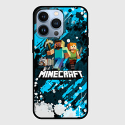 Чехол для iPhone 13 Pro Minecraft Майнкрафт, цвет: 3D-черный