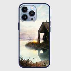 Чехол для iPhone 13 Pro STALKER, цвет: 3D-тёмно-синий