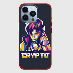 Чехол для iPhone 13 Pro Apex Legends Crypto, цвет: 3D-красный