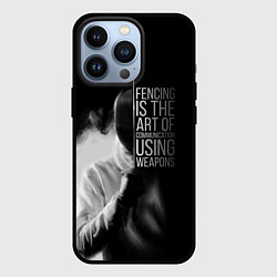 Чехол для iPhone 13 Pro Fencing is the art, цвет: 3D-черный