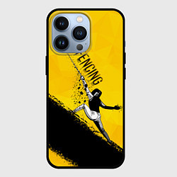 Чехол для iPhone 13 Pro Fencing, цвет: 3D-черный