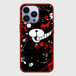 Чехол для iPhone 13 Pro MONOKUMA, цвет: 3D-красный