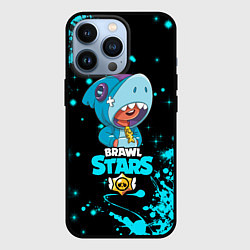 Чехол для iPhone 13 Pro BRAWL STARS LEON SHARK, цвет: 3D-черный