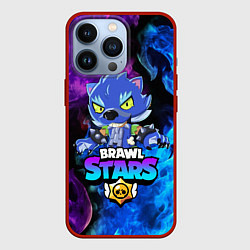 Чехол для iPhone 13 Pro BRAWL STARS LEON, цвет: 3D-красный