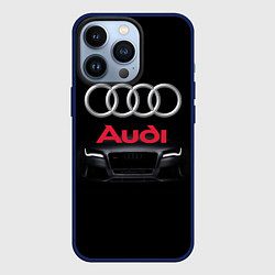 Чехол для iPhone 13 Pro AUDI, цвет: 3D-тёмно-синий