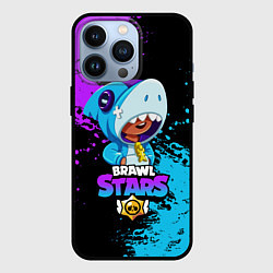 Чехол iPhone 13 Pro Brawl Stars Leon Shark