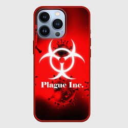 Чехол для iPhone 13 Pro PLAGUE INC, цвет: 3D-красный