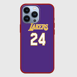 Чехол для iPhone 13 Pro Los Angeles Lakers Kobe Brya, цвет: 3D-красный