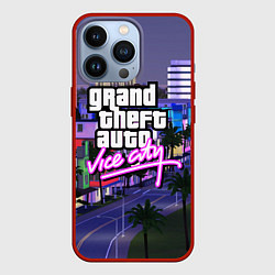 Чехол для iPhone 13 Pro Grand Theft Auto Vice City, цвет: 3D-красный