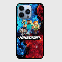 Чехол для iPhone 13 Pro Minecraft Майнкрафт, цвет: 3D-черный