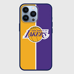 Чехол для iPhone 13 Pro LA LAKERS, цвет: 3D-тёмно-синий
