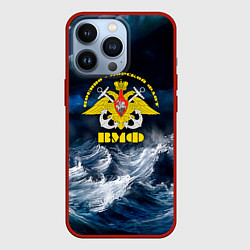 Чехол для iPhone 13 Pro Военно-морской флот, цвет: 3D-красный
