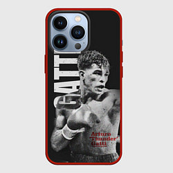 Чехол для iPhone 13 Pro Gatti, цвет: 3D-красный