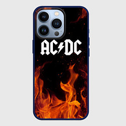Чехол для iPhone 13 Pro AC DC, цвет: 3D-тёмно-синий